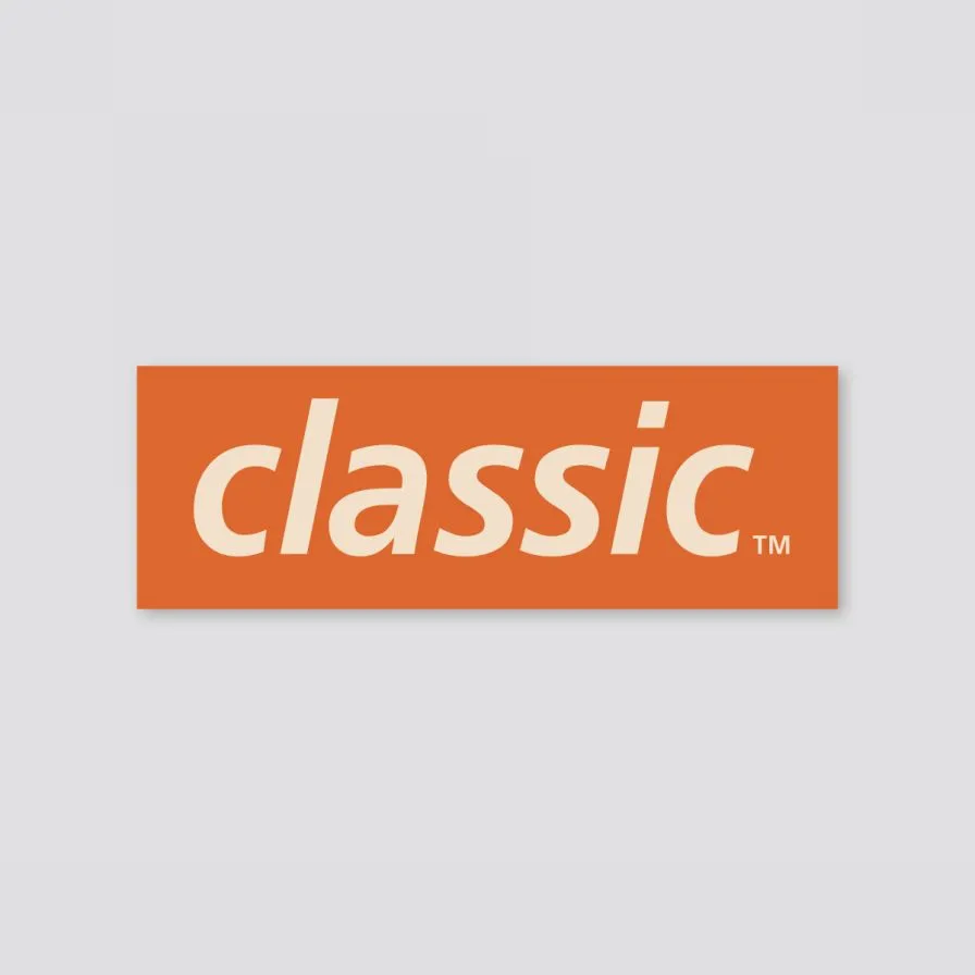 Classic Logo Rectangle Sticker