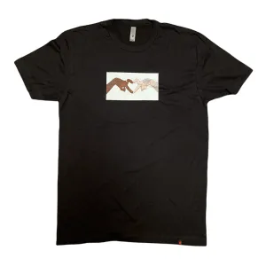 Community Heart Hands T Shirt Black