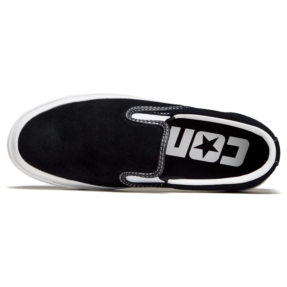 Converse Cons One Star CC Slip On Pro Black/White/White