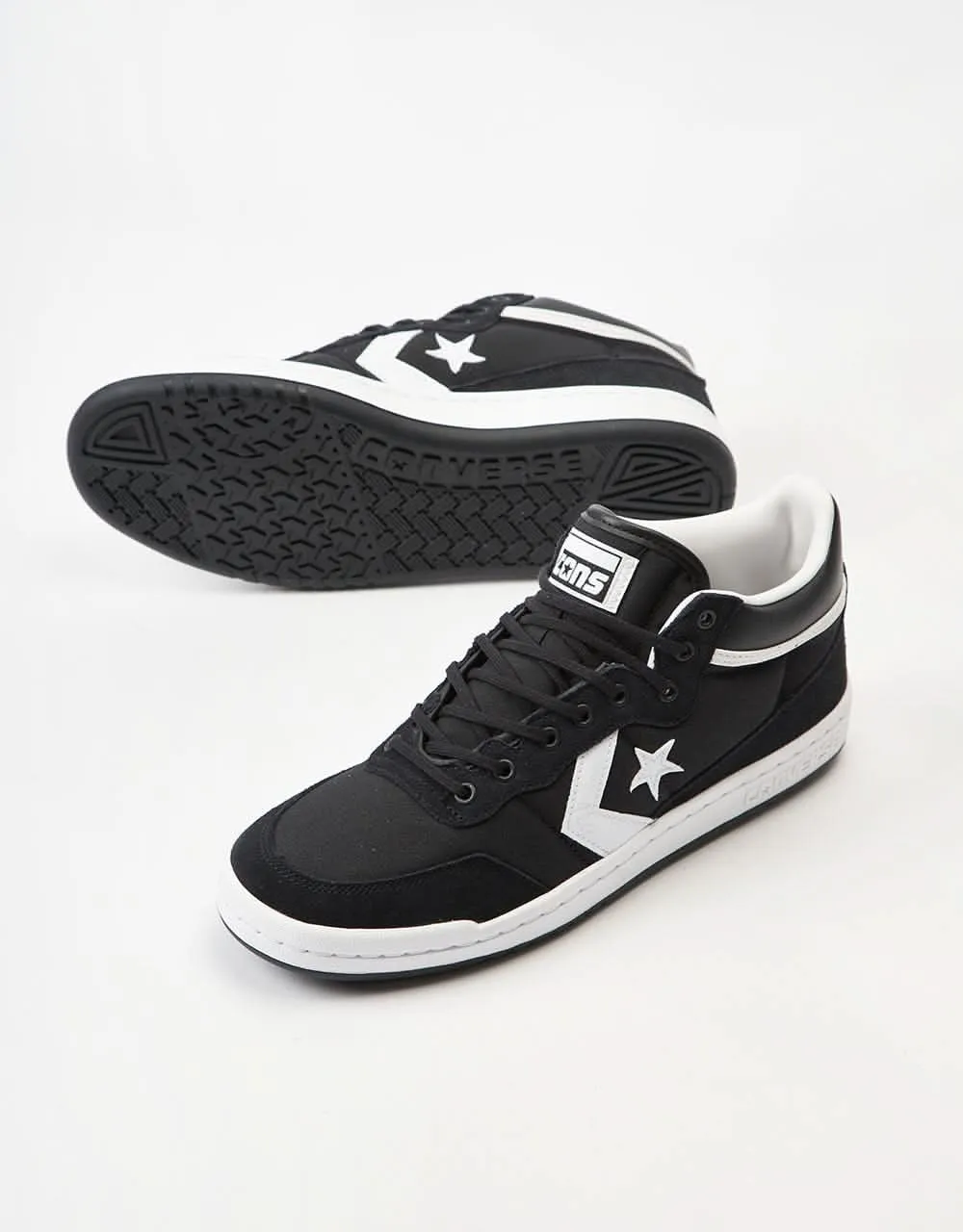 Converse Fastbreak Pro Skate Shoes - Black/White/Black