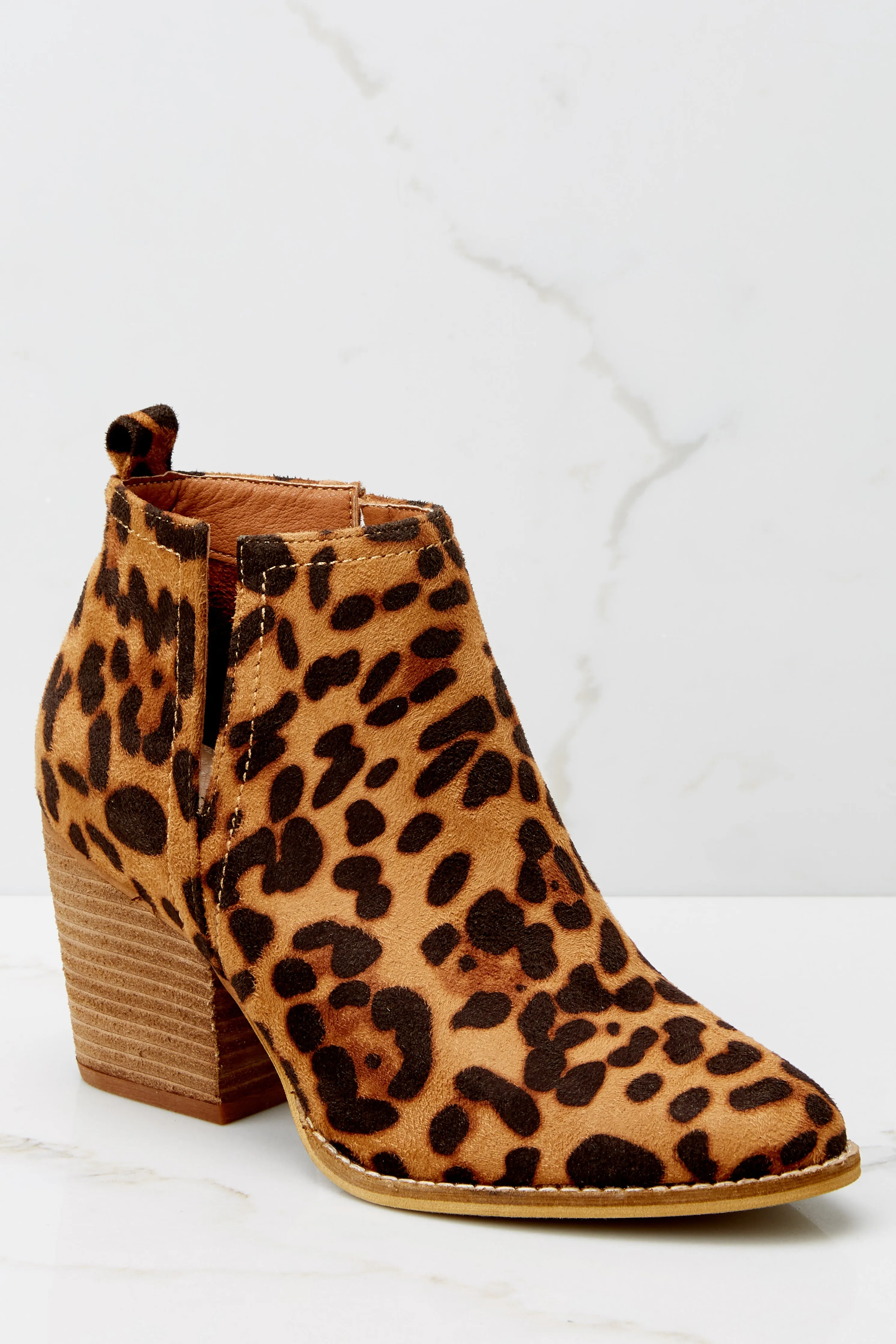 Cozy Confidence Leopard Print Ankle Booties