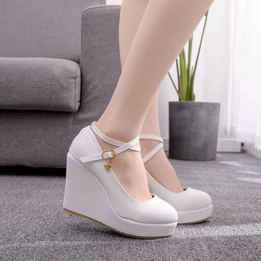 Cross Strap Waterproof Wedge