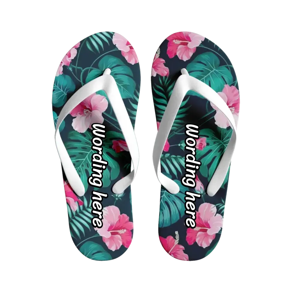 Custom company gifts, custom business gifts Personalized  Beach Flip Flop, Summer Style Shoes, Vacation, Party Flip Flop for Unisex Flip Flop, 1916-23020070