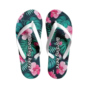 Custom company gifts, custom business gifts Personalized  Beach Flip Flop, Summer Style Shoes, Vacation, Party Flip Flop for Unisex Flip Flop, 1916-23020070