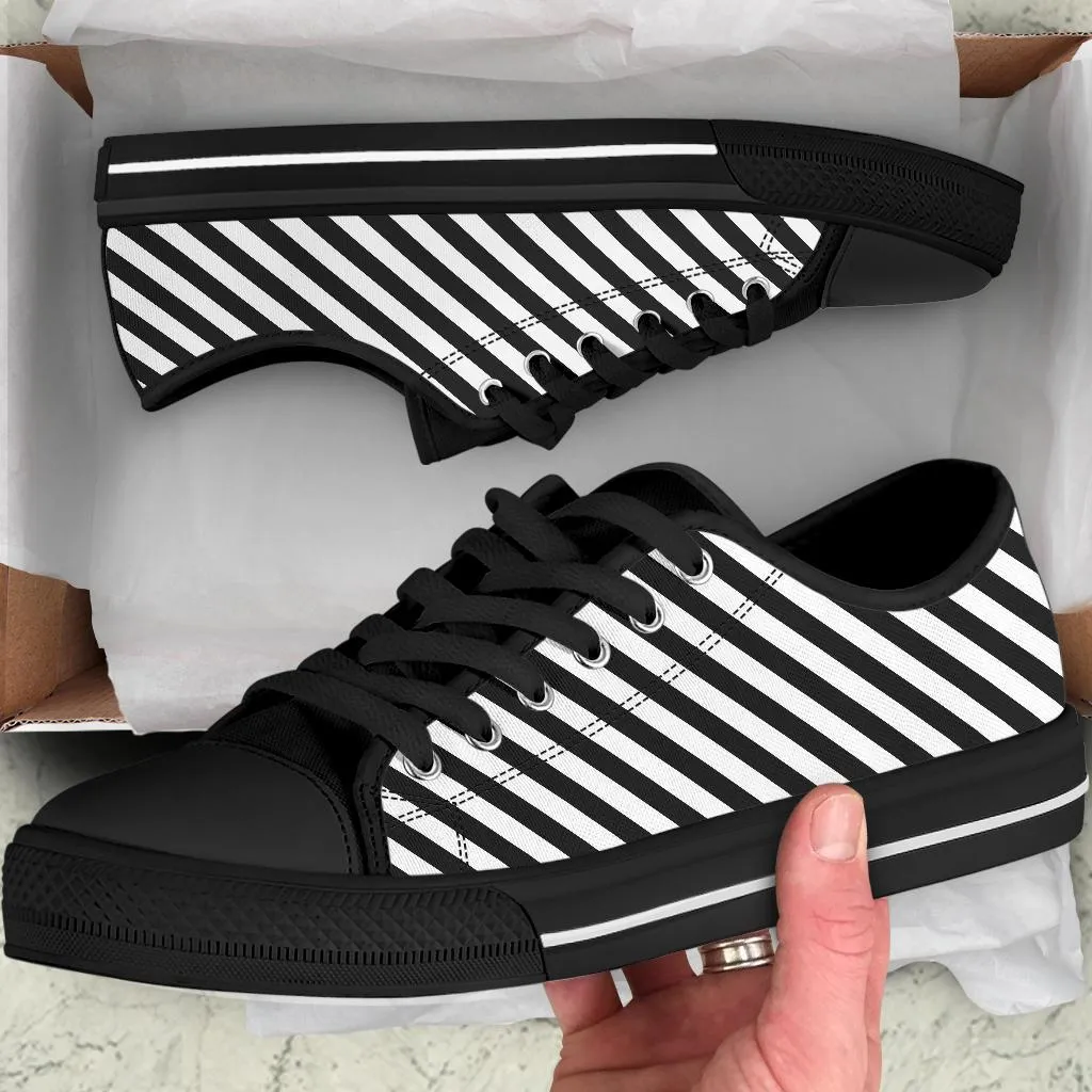 Custom Sneakers-Black and White Series 104