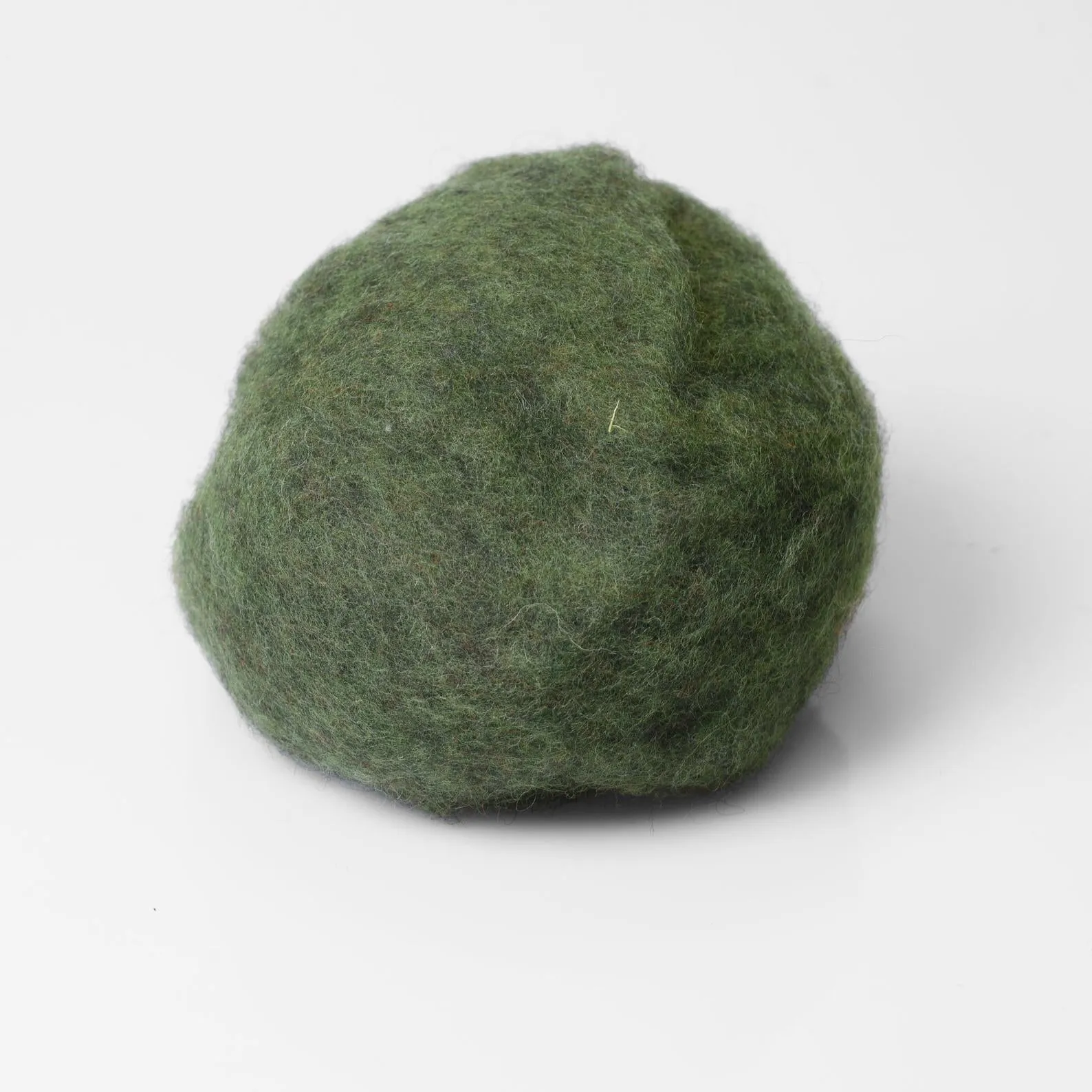 Dark Olive Wool for Wet Felting, Tyrolean Bergschaf