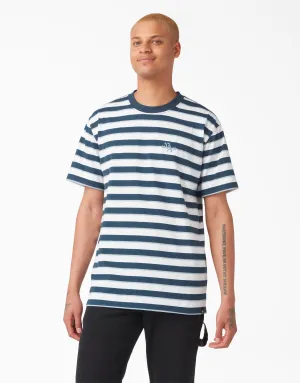 Dickies Vincent Alvarez Striped T-Shirt - Airforce Blue Stripe