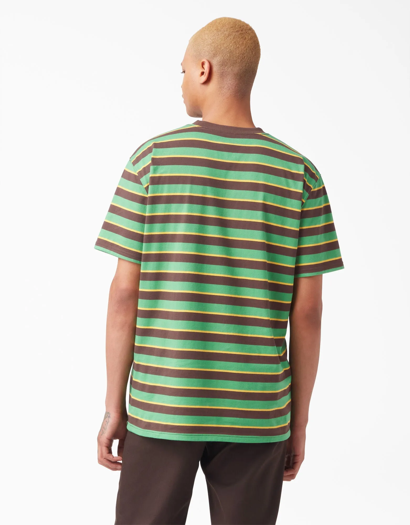 Dickies Vincent Alvarez Striped T-Shirt - Leaf Green Stripe