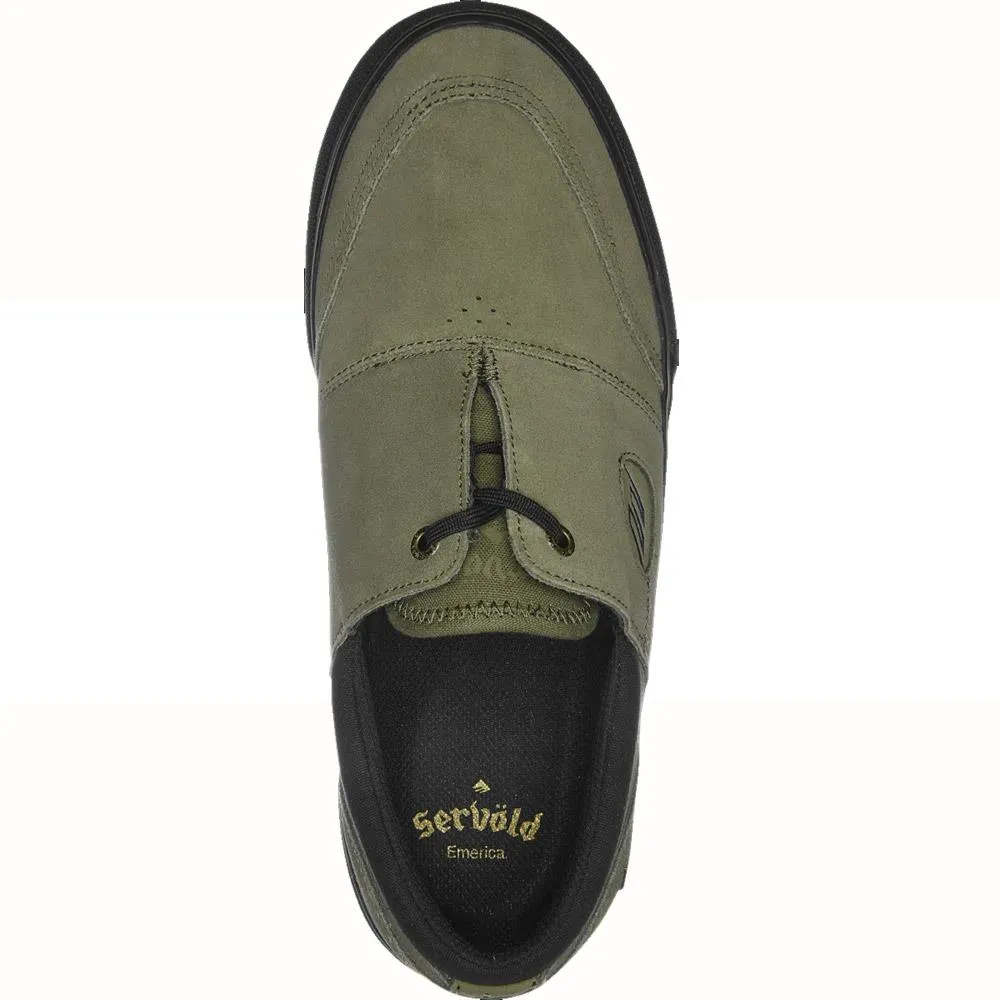 Emerica Footwear Servold Olive Black Skate Shoes