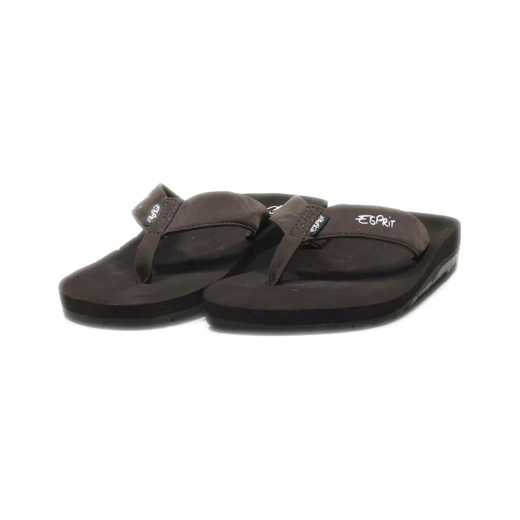 Esprit Flip Flops Fabric Black Colour For Women