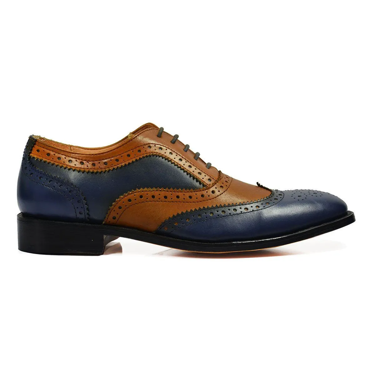 FELIX Full Leather Brogue Oxfords by Paul Malone