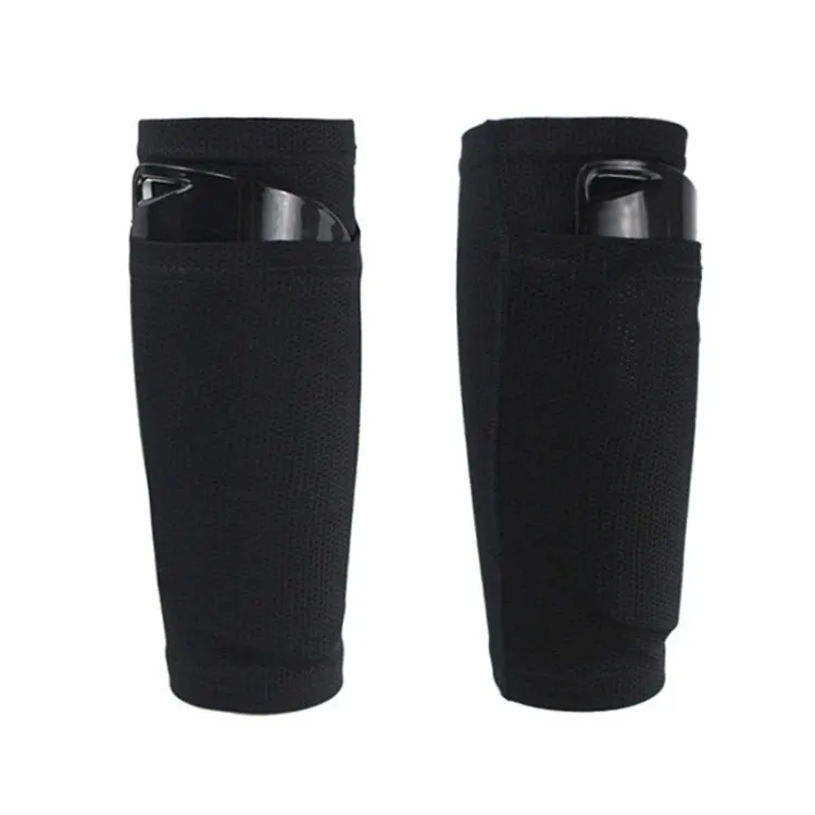 Football Shin Pads Reinforced Shin Pads Sports Calf Pads(Blue L)