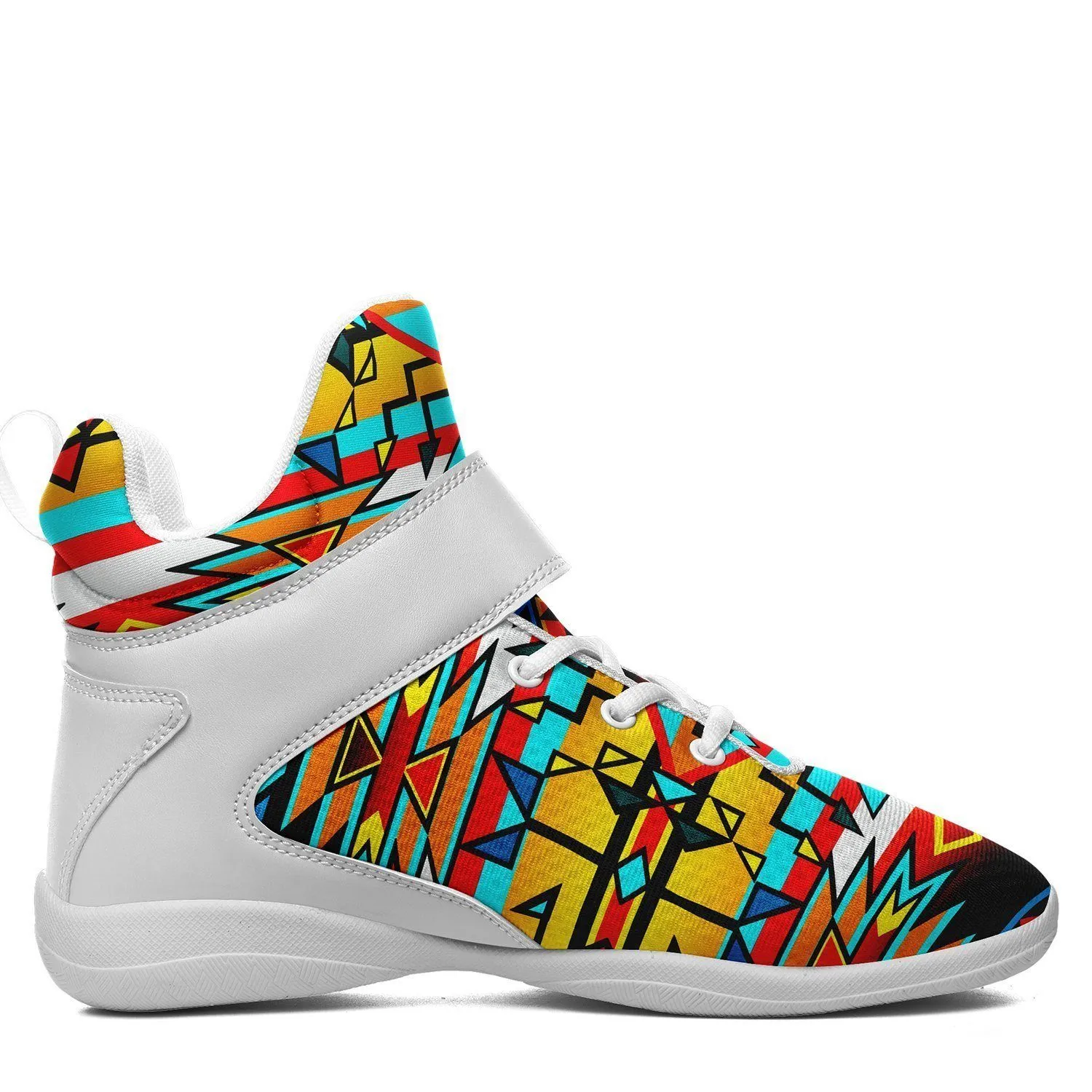 Force of Nature Twister Ipottaa Basketball / Sport High Top Shoes - White Sole