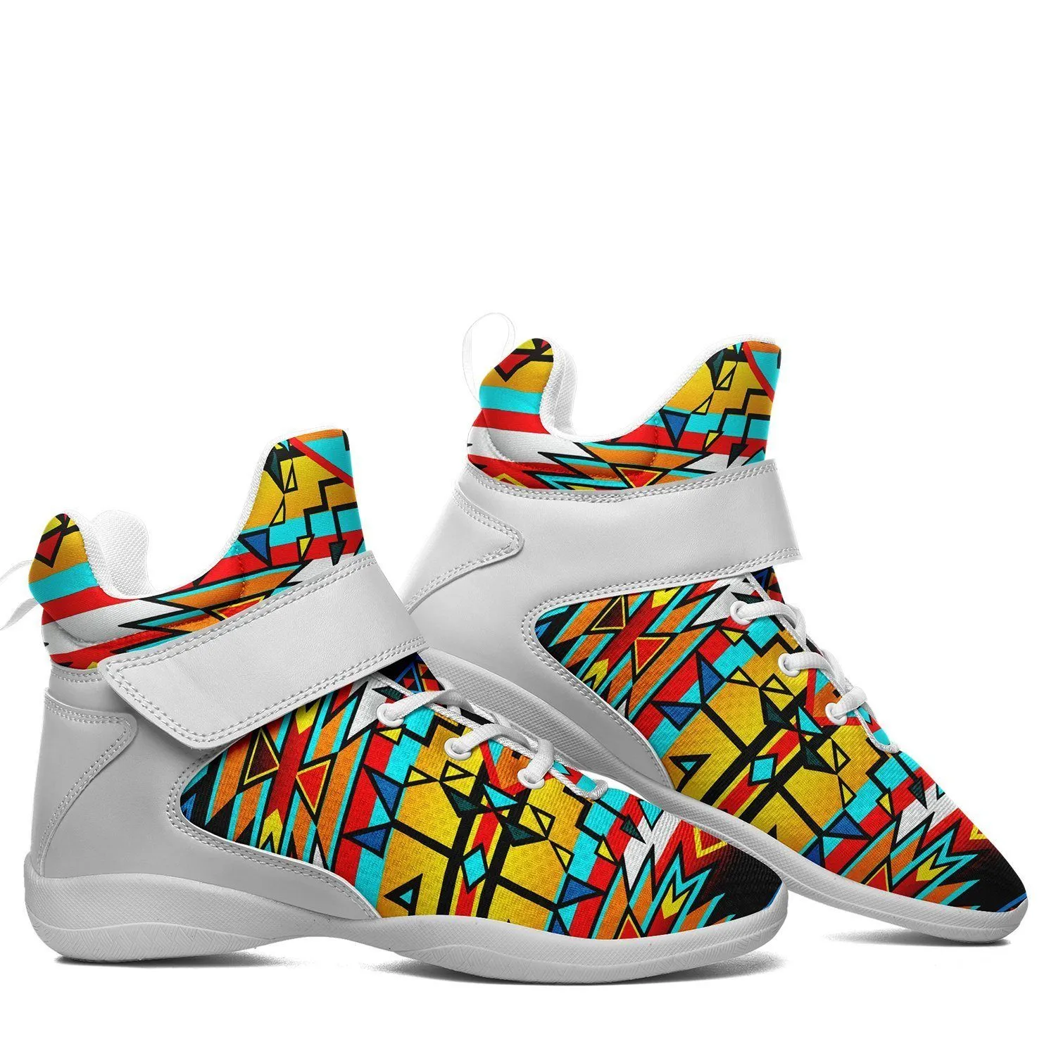 Force of Nature Twister Ipottaa Basketball / Sport High Top Shoes - White Sole