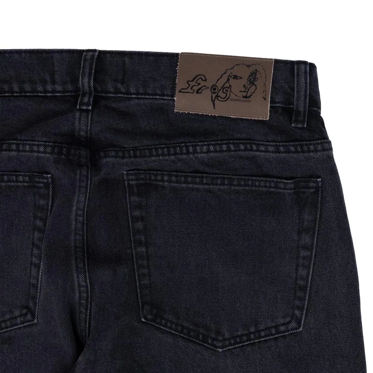 Frog Five Pocket Denim Pants: Washed Black