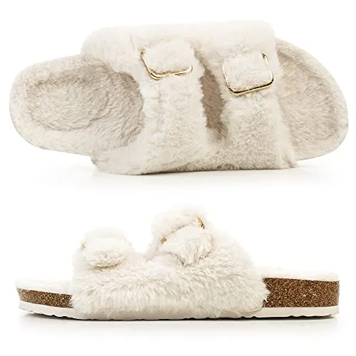 Fuzzy Slide Sandals