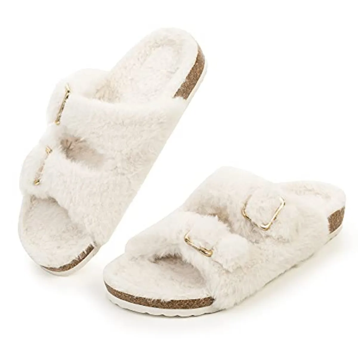 Fuzzy Slide Sandals