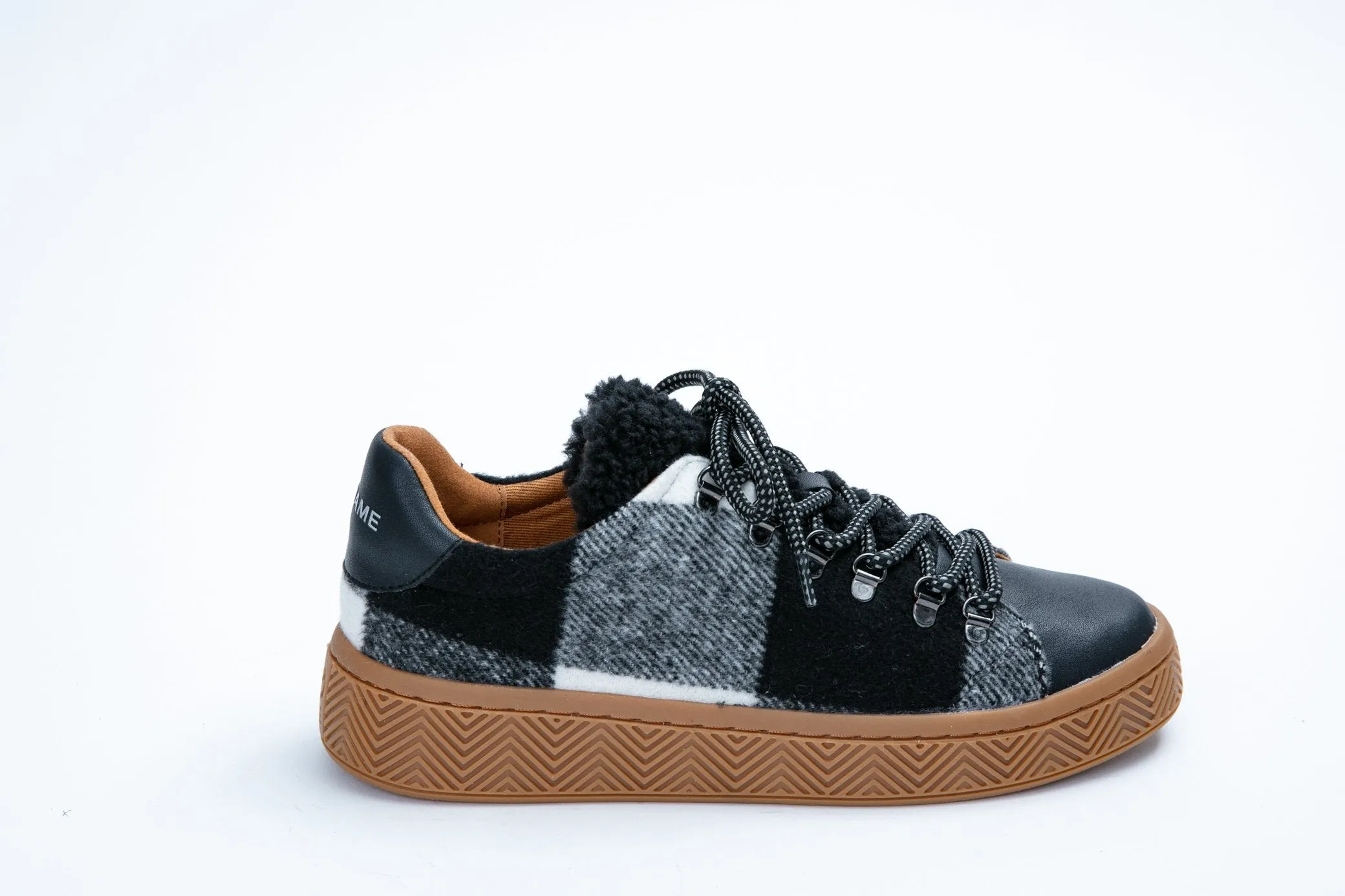 Ginger Sneaker Silk Scottish Black White