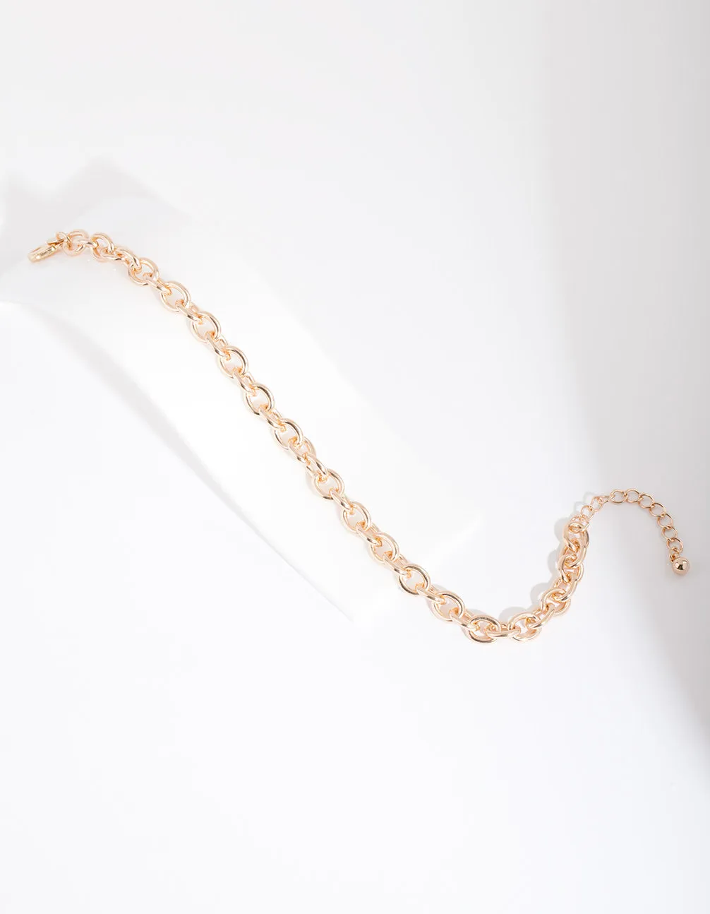 Gold 8mm Cable Chain Anklet