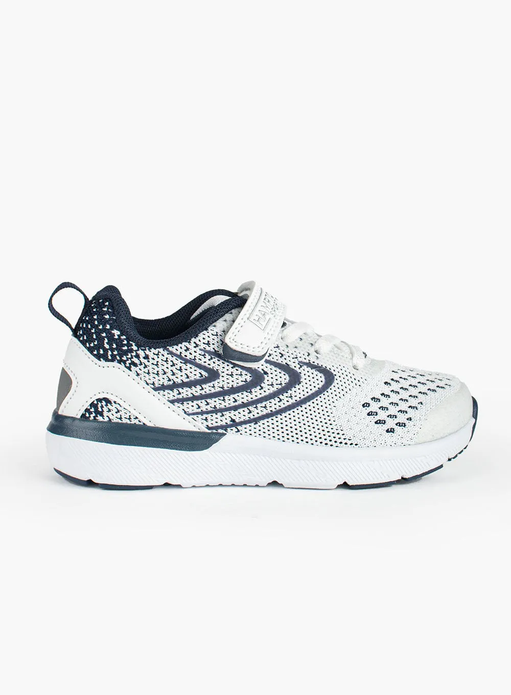 Hampton Sport Bolt Trainers in White/Navy