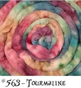 Hand Dyed BFL Top Roving 8 oz. Braid (Frabjous Fibers)