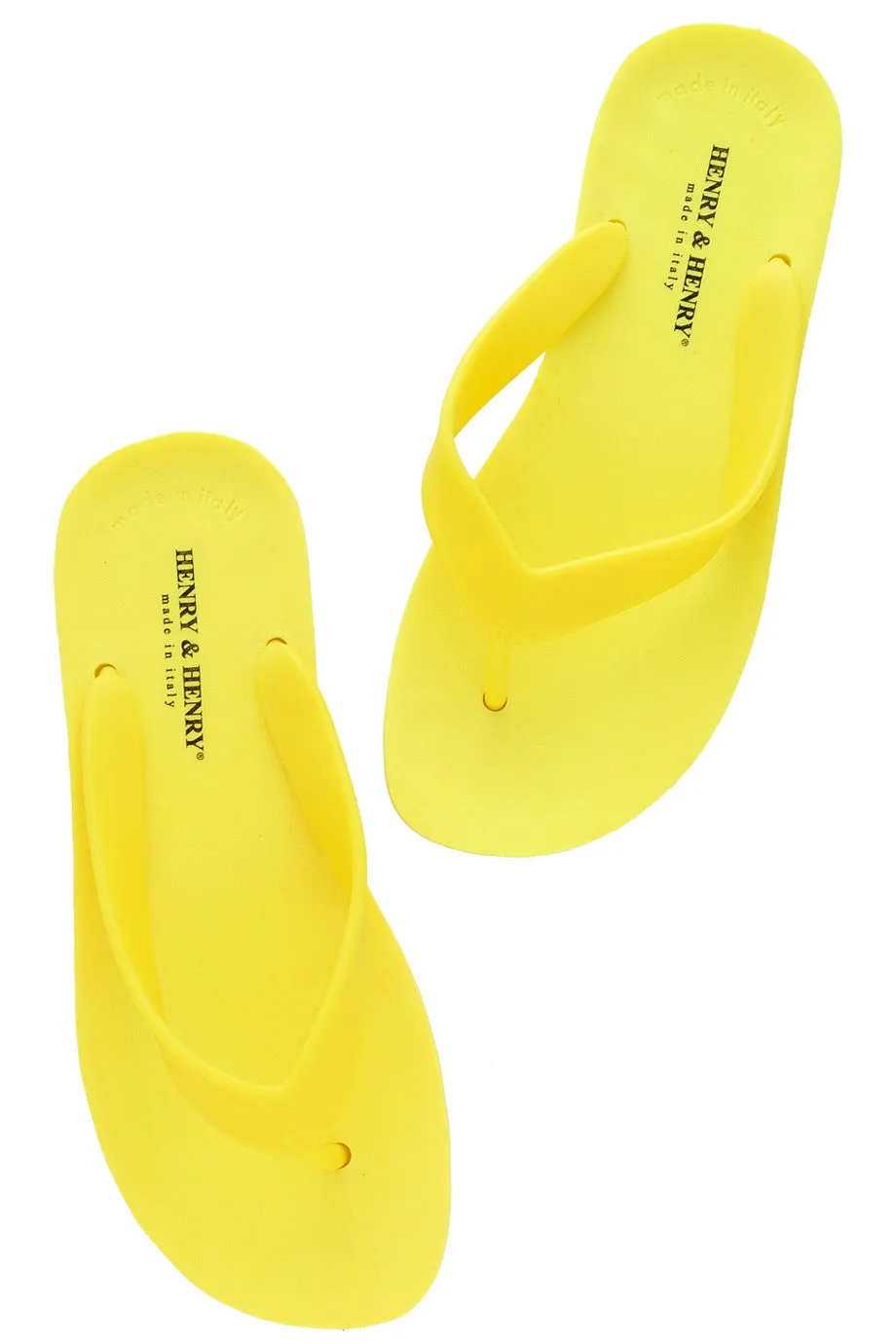 HENRY & HENRY FLIPPER Yellow Fluo Flip Flops