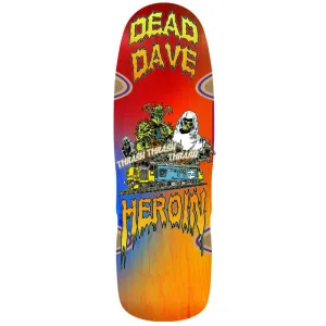 Heroin 10.10" DEAD DAVE Ghost Train Shaped Skateboard Deck