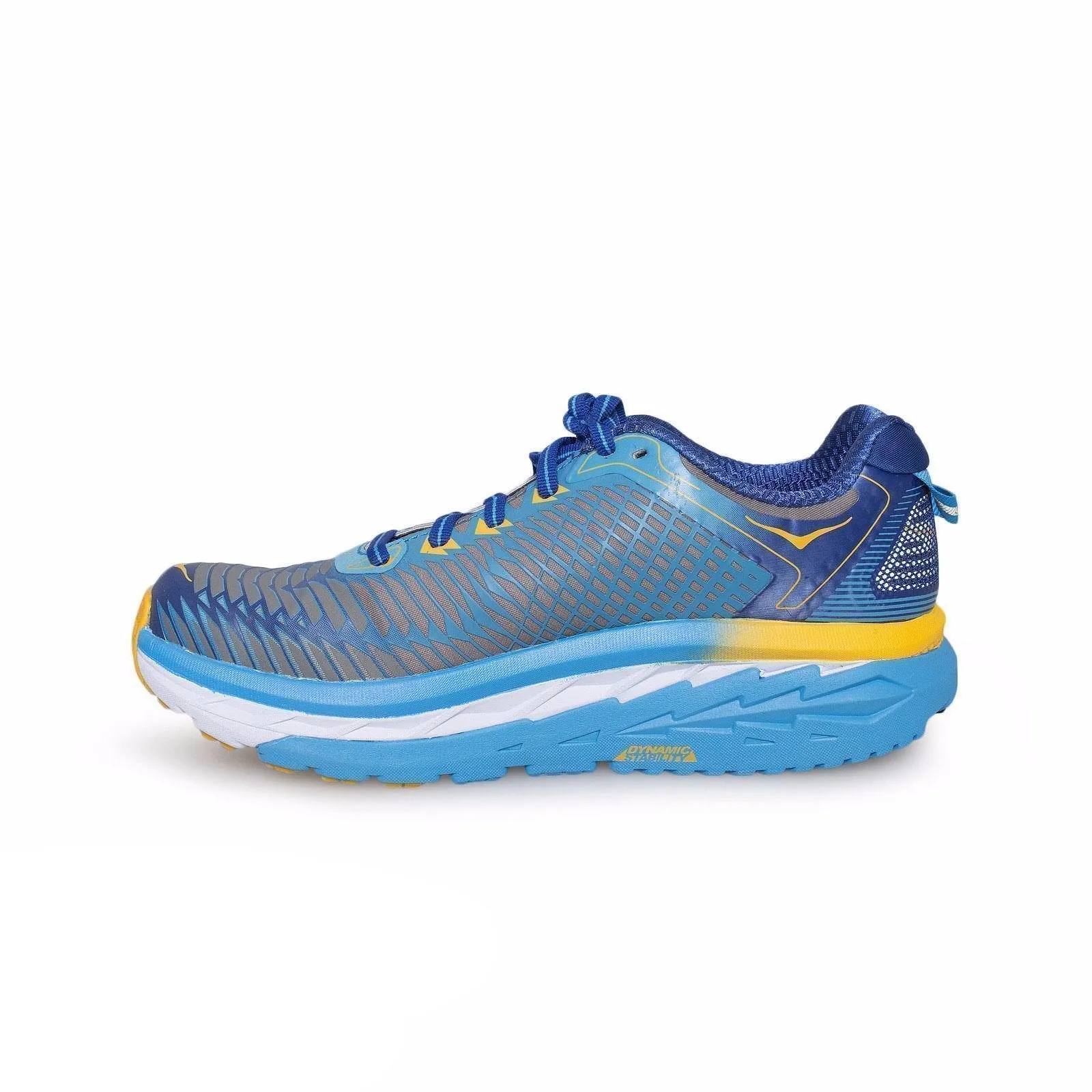 Hoka Arahi Dresden Blue /  Gold Fusion Running Shoes