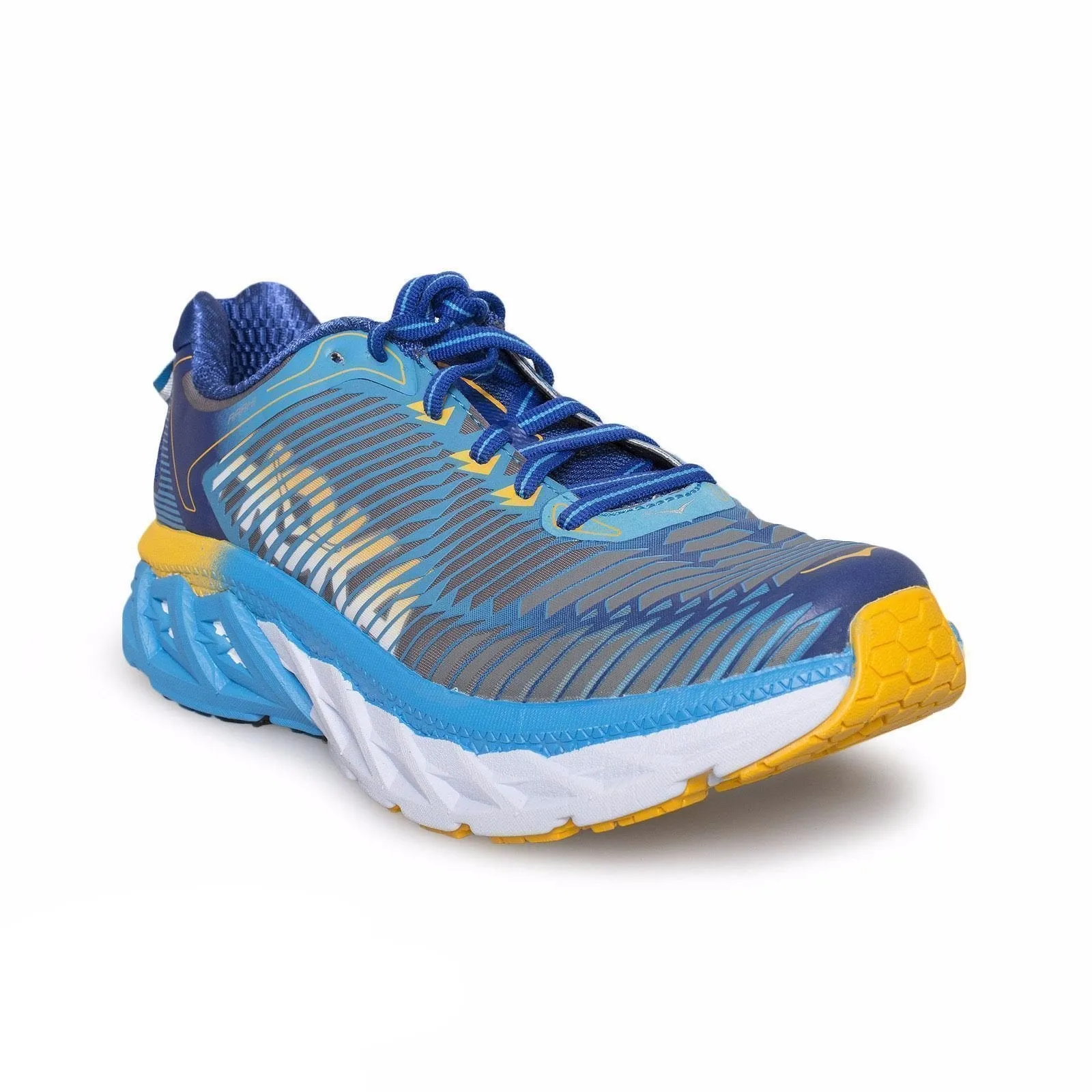 Hoka Arahi Dresden Blue /  Gold Fusion Running Shoes