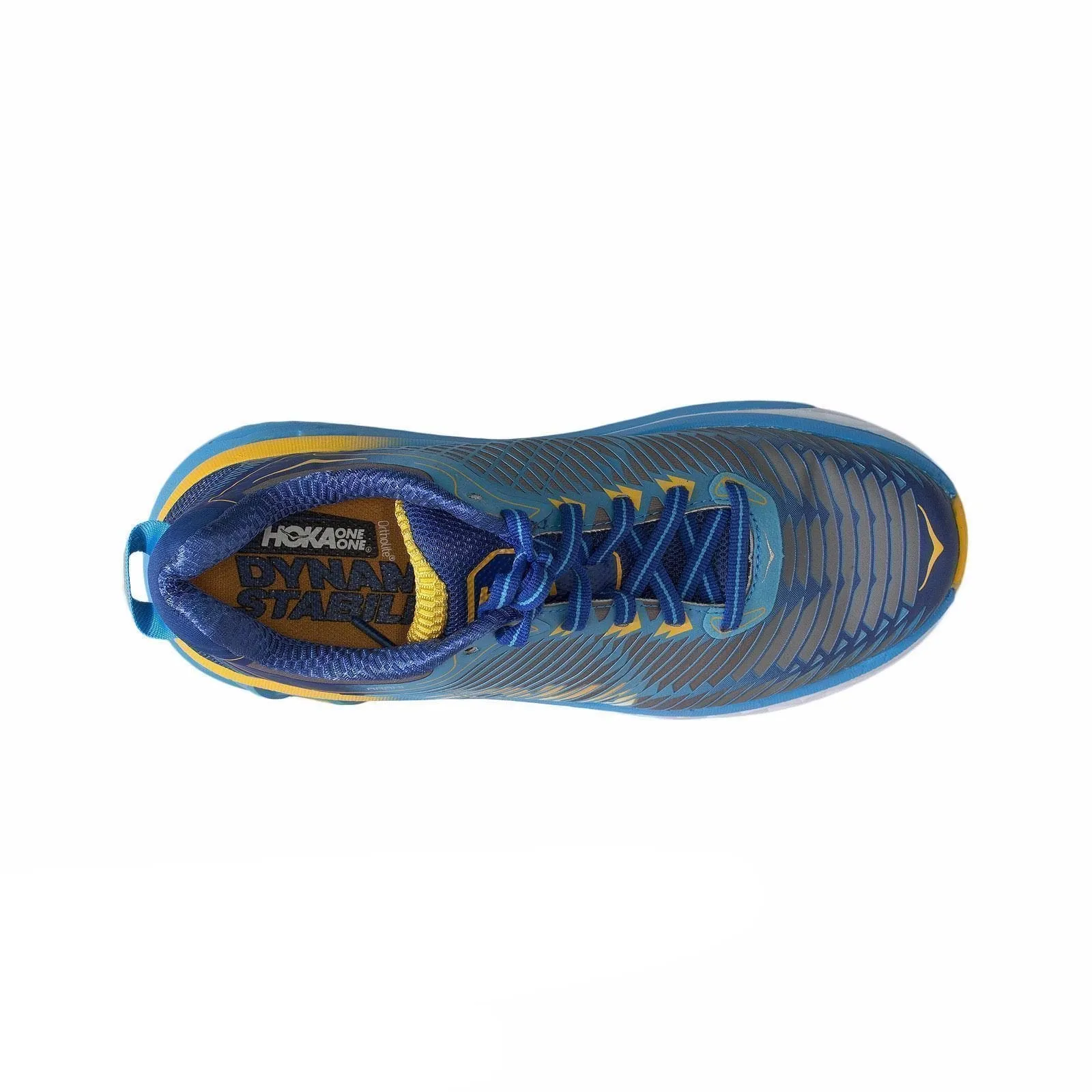 Hoka Arahi Dresden Blue /  Gold Fusion Running Shoes