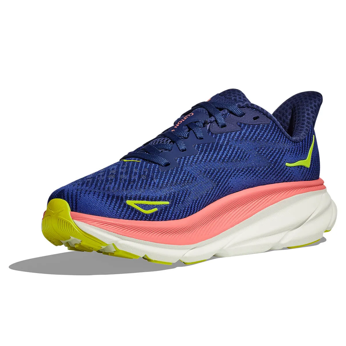 Hoka Clifton 9 Womens | Evening Sky / Coral