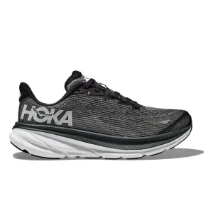 Hoka Clifton 9 Youth | Black/white