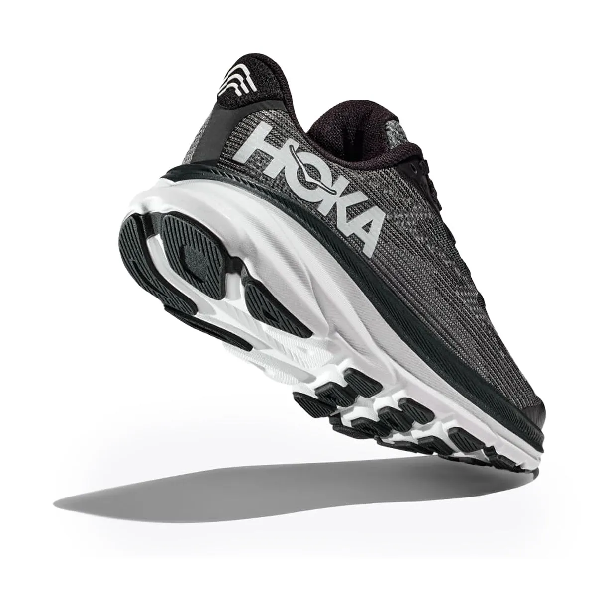 Hoka Clifton 9 Youth | Black/white