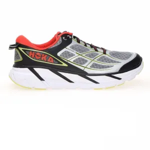 Hoka One One Clifton 2 Grey / Orange Flash Running Shoes