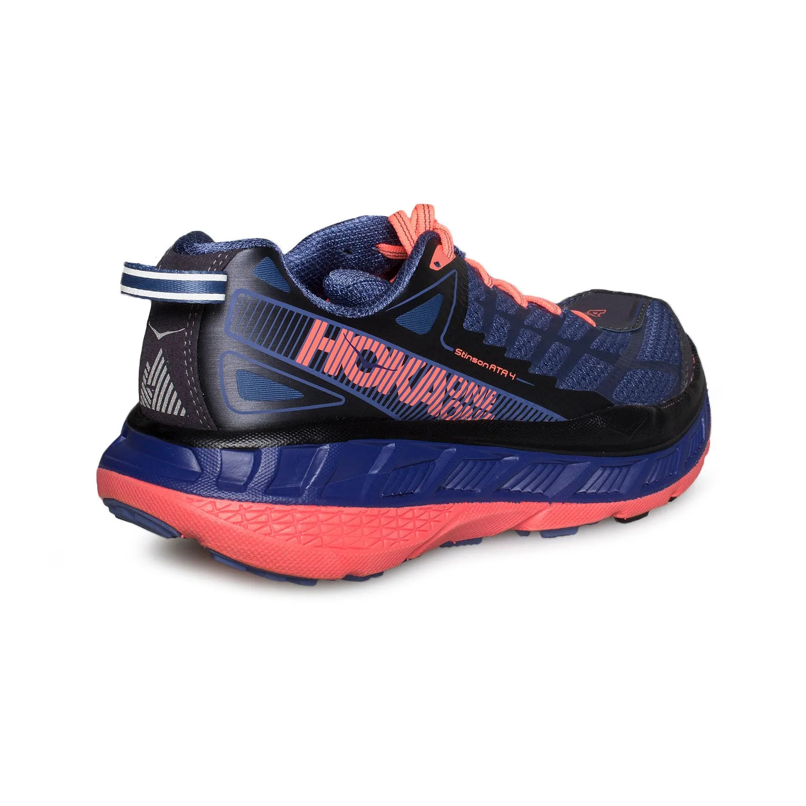 Hoka One One Stinson ATR 4 Marlin / Neon Coral Running Shoes - Women's