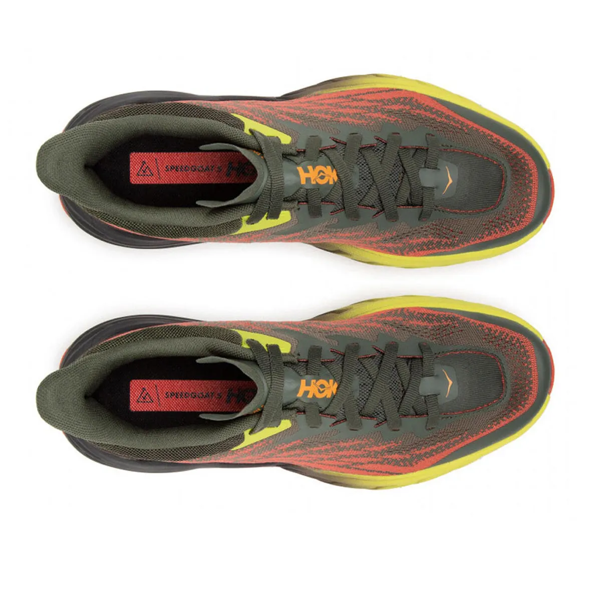 Hoka Speedgoat 5 Mens | Thyme / Fiesta