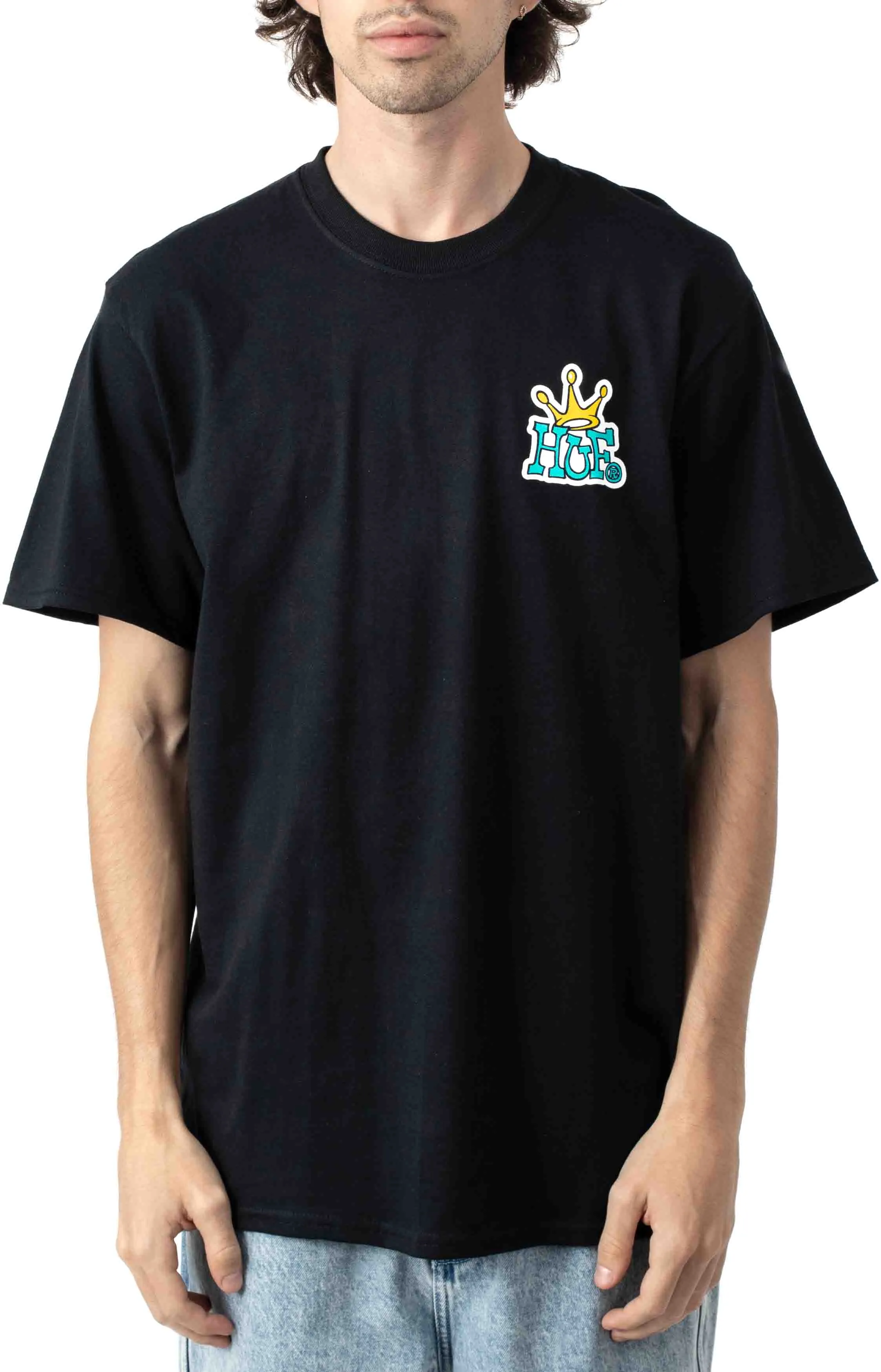 Huf Crown Logo T-Shirt - Black