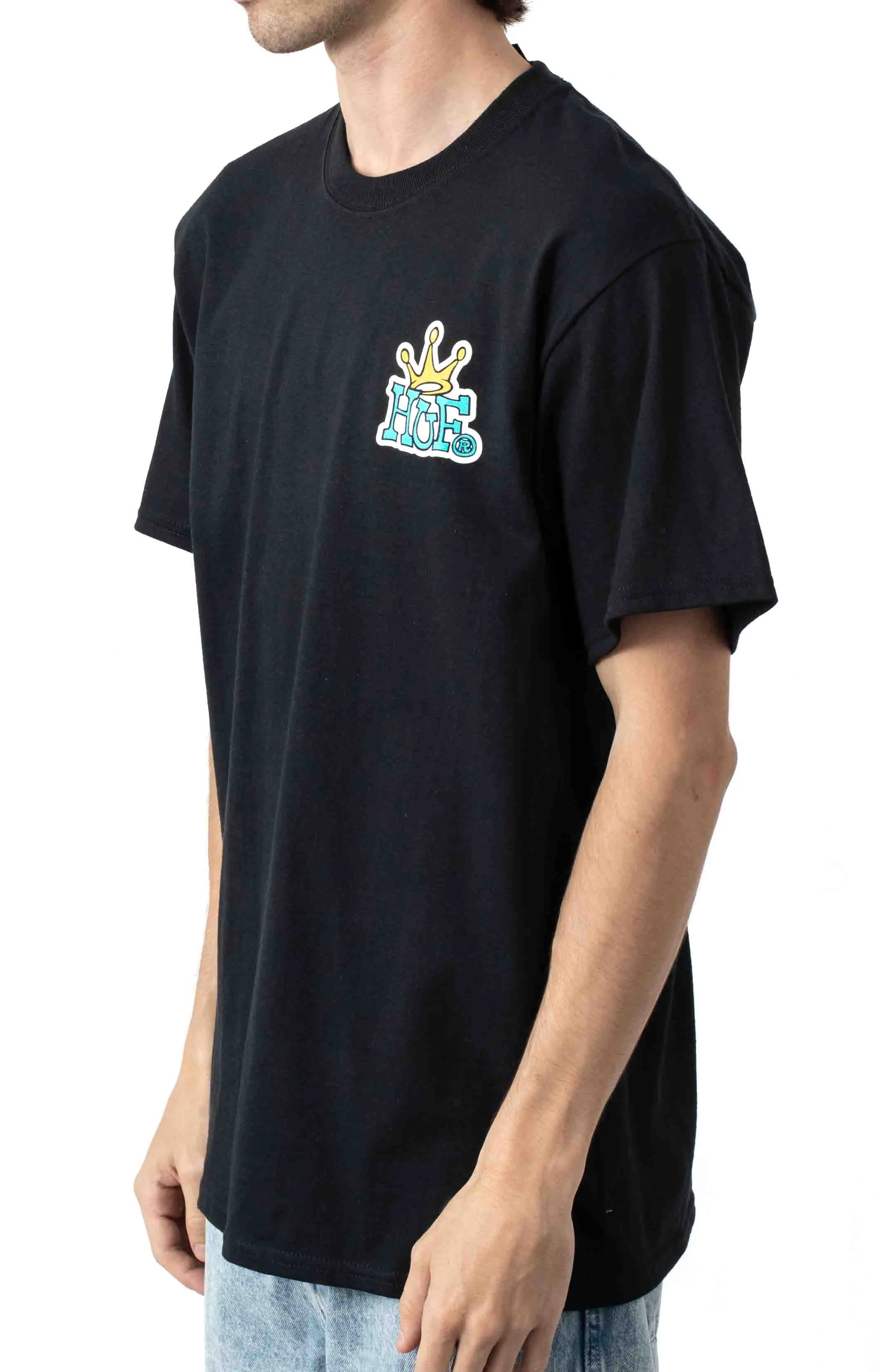 Huf Crown Logo T-Shirt - Black