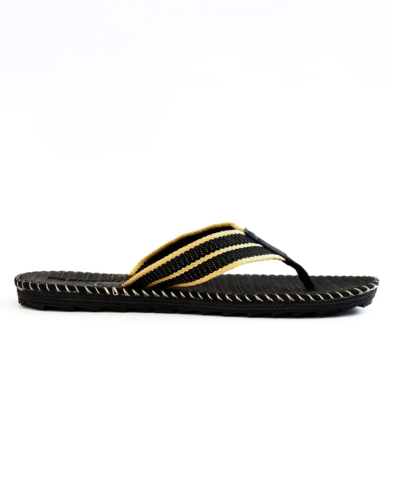 ICY - Men's Straw Style Summer Beach Flip Flops