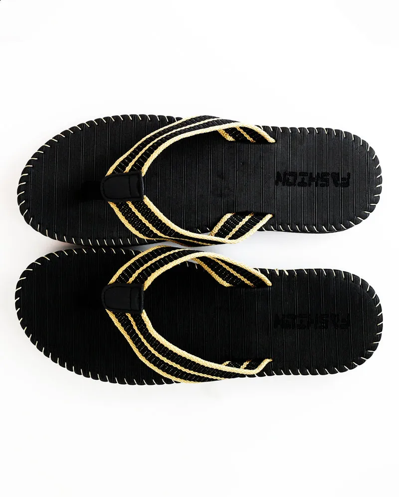 ICY - Men's Straw Style Summer Beach Flip Flops