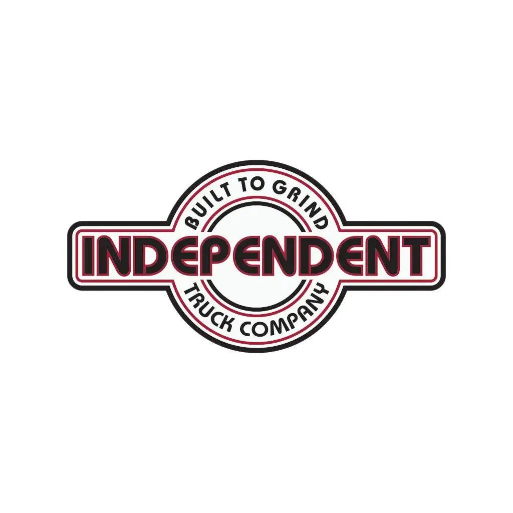 Independent Bauhaus White Sticker 4"