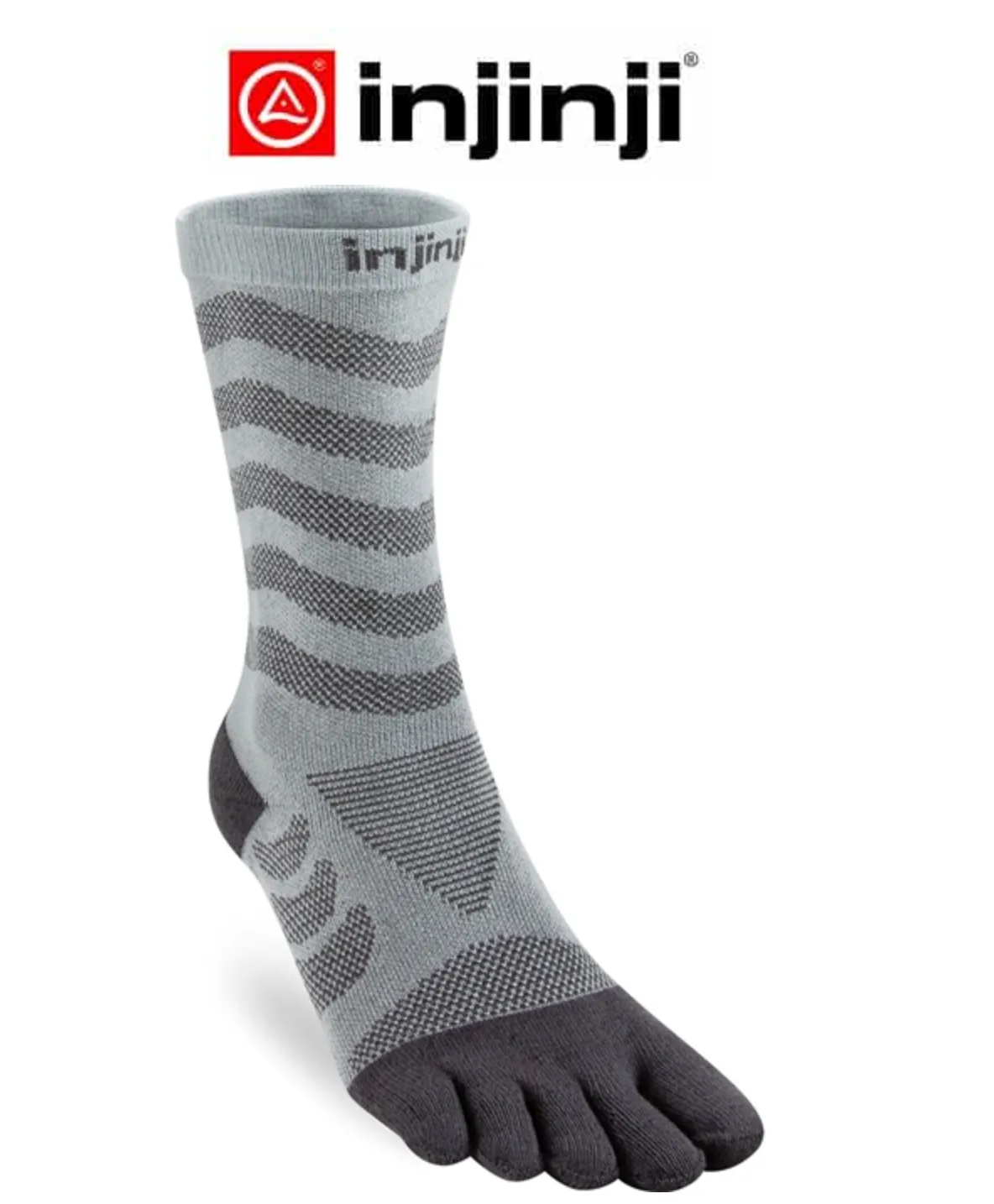 Injinji Ultra Run Crew Sock Womens - Slate