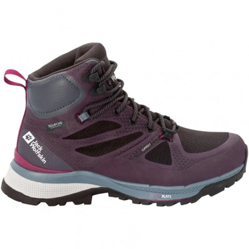 Jack Wolfskin Force Striker Mid Women's Walking Boots - Purple