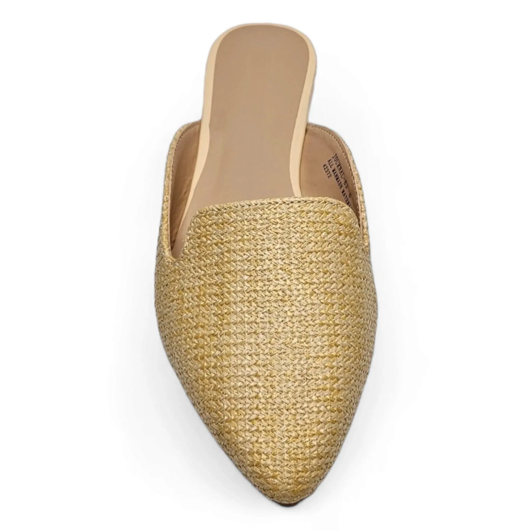 Journal Raffia Slip on Mules