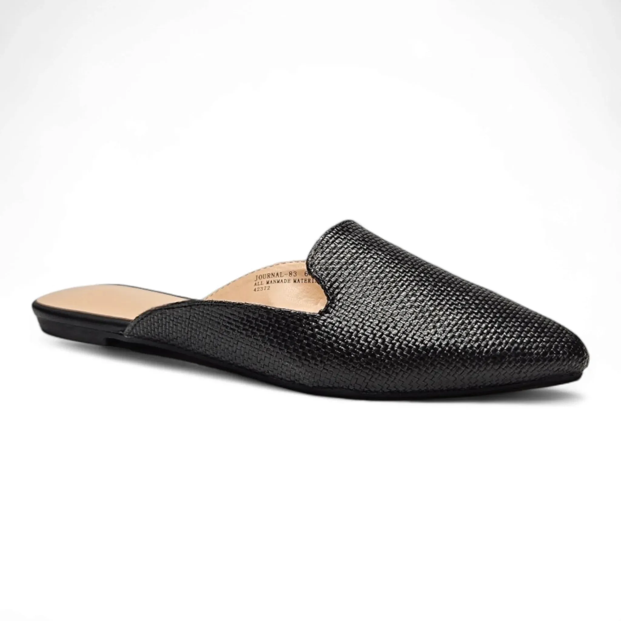 Journal Raffia Slip on Mules