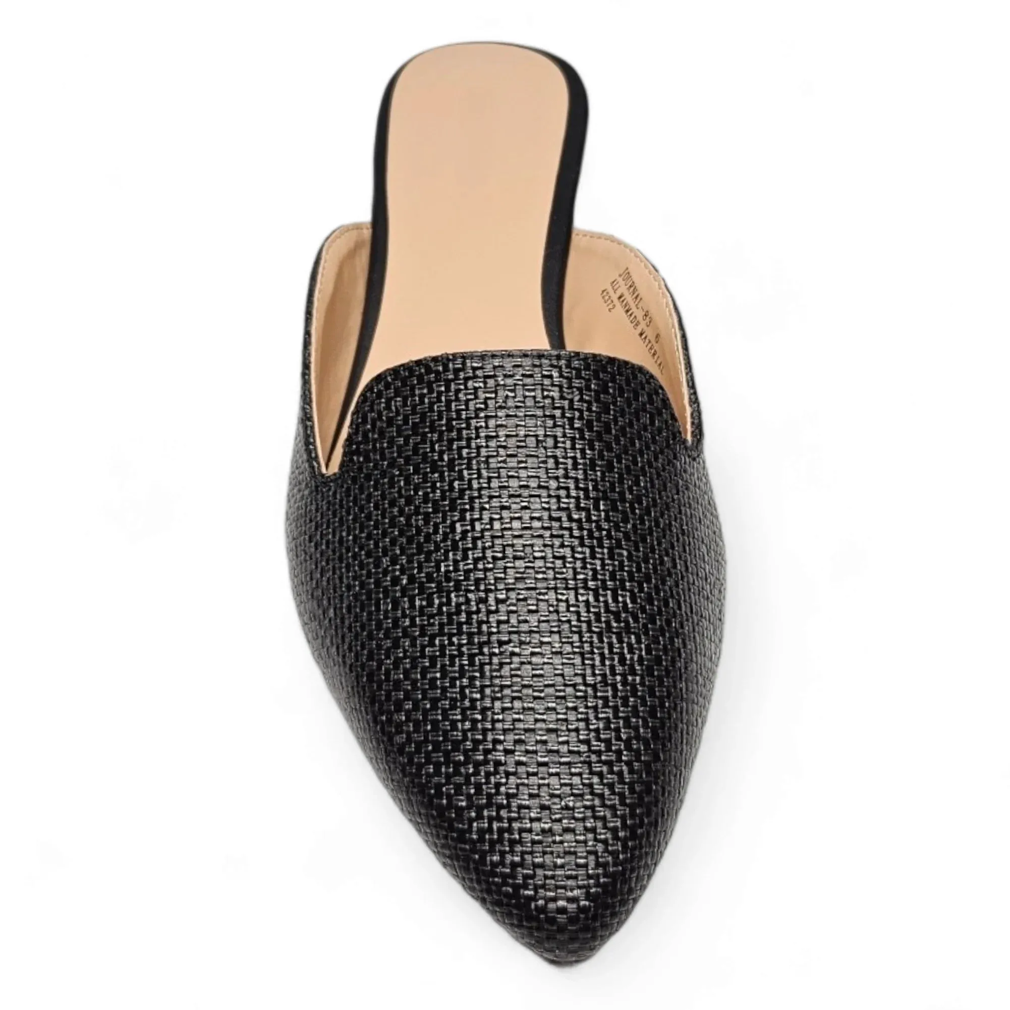 Journal Raffia Slip on Mules