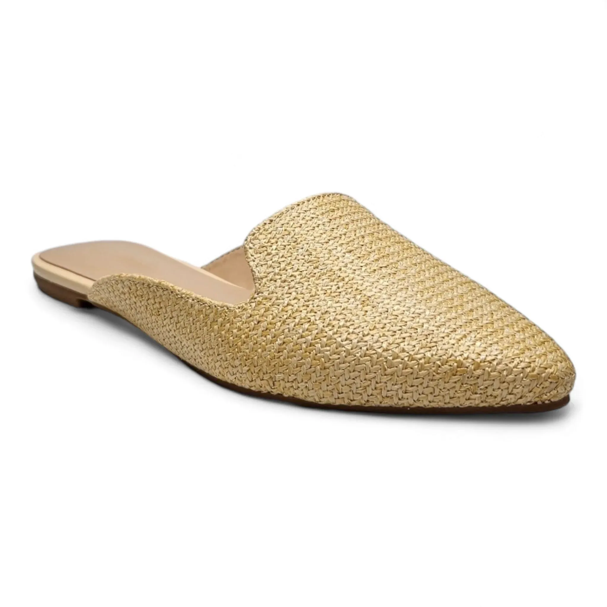 Journal Raffia Slip on Mules