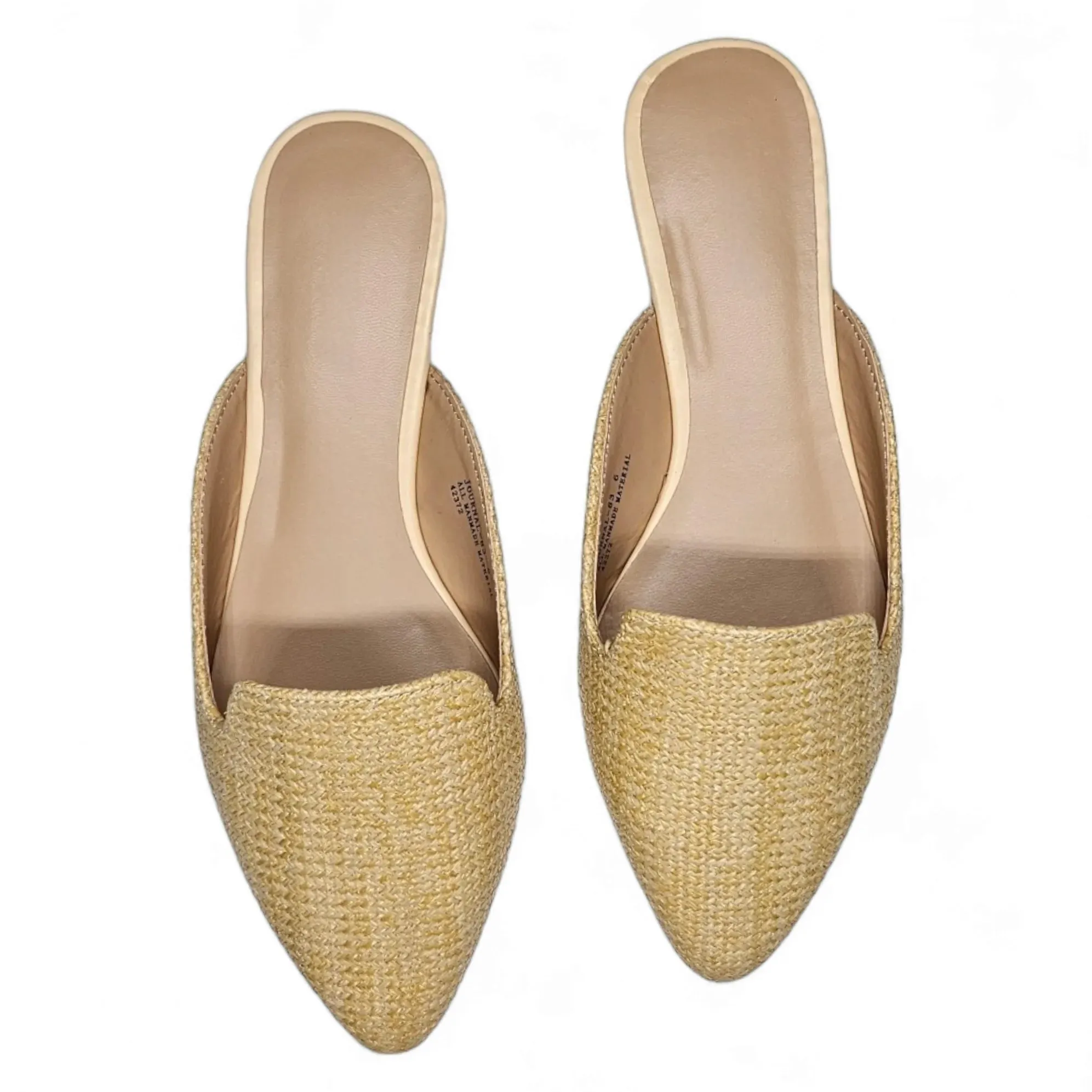 Journal Raffia Slip on Mules