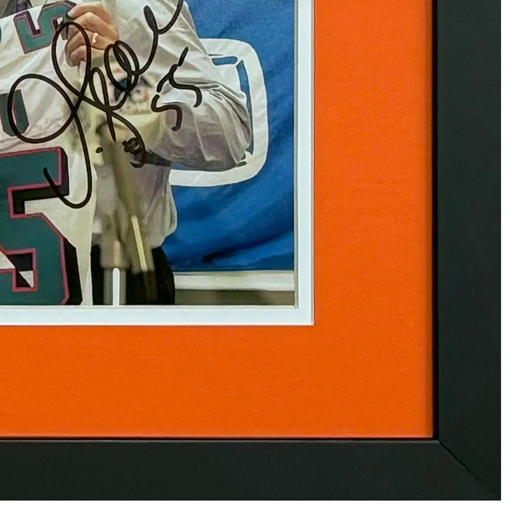 Junior Seau Signed Miami Dolphins Framed 8x10 Photo