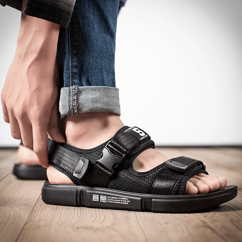 kkboxly kkboxly Men Breathable Non Slip Comfy Outdoor Casual Beach Sandals